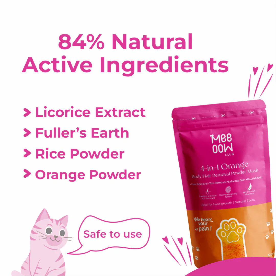 Meeow Hair Removal Wax Powder Mask